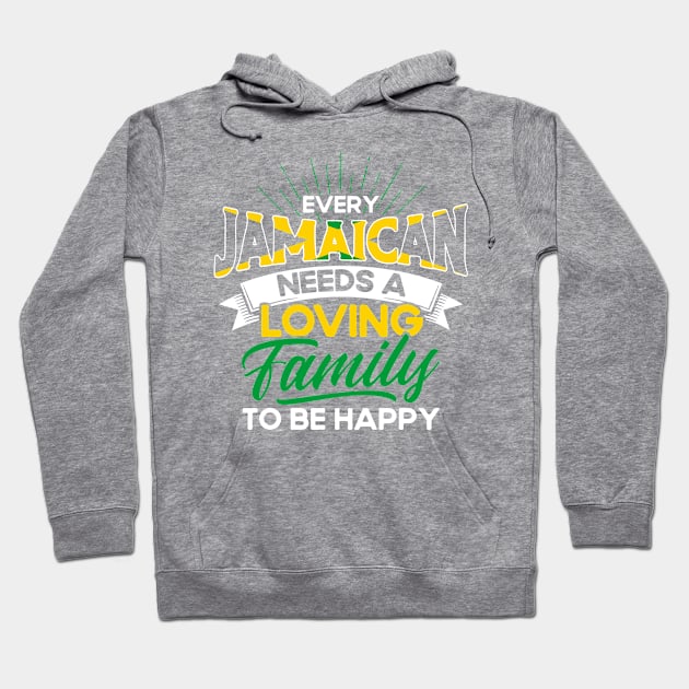 Loving Family Jamaican Jamaican Pride Hoodie by Toeffishirts